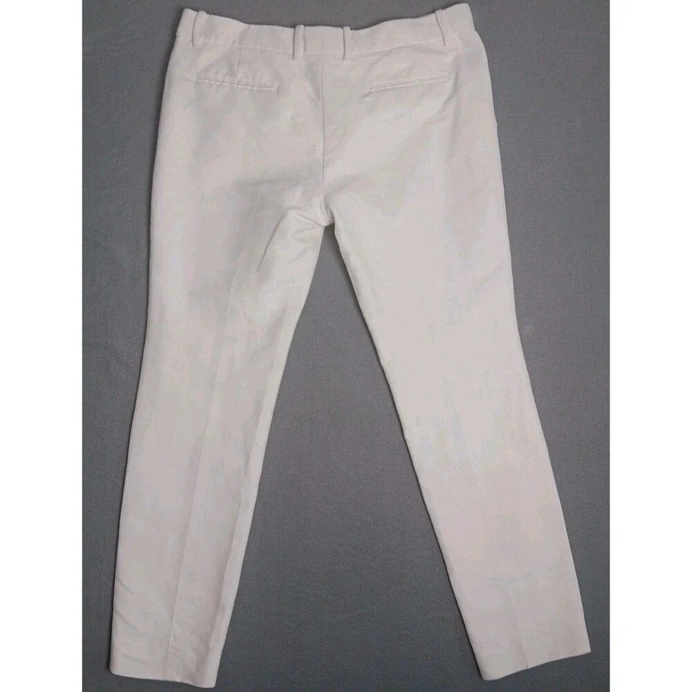 Gucci Men’s Ivory Silk Blend Dress Pants IT 44 Slim Tailored Made in Italy